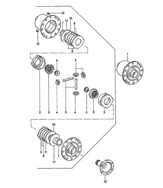 Diagram 305-010 Porsche 991.2 Cabriolet 4S / GTS 3.0L (420/450 Bhp) 2016-19 Transmission