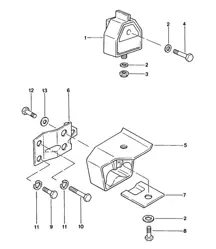 Transmission suspension 924 1976-79