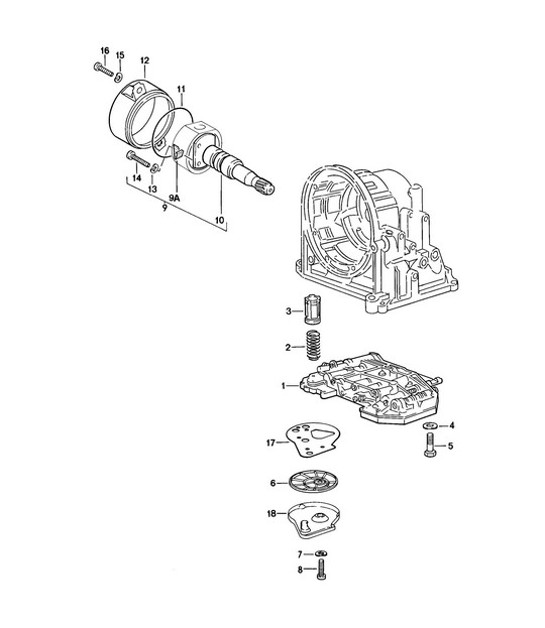 Diagram 310-005 Porsche 991 (911) MK1 2012-2016 Transmission