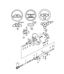 Steering wheel / Steering column 924 1976-79
