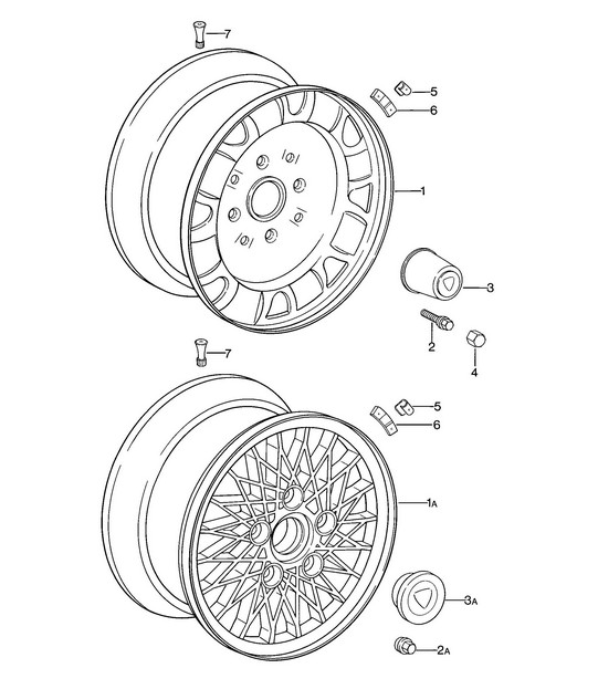 Disc wheel 924 1976-79