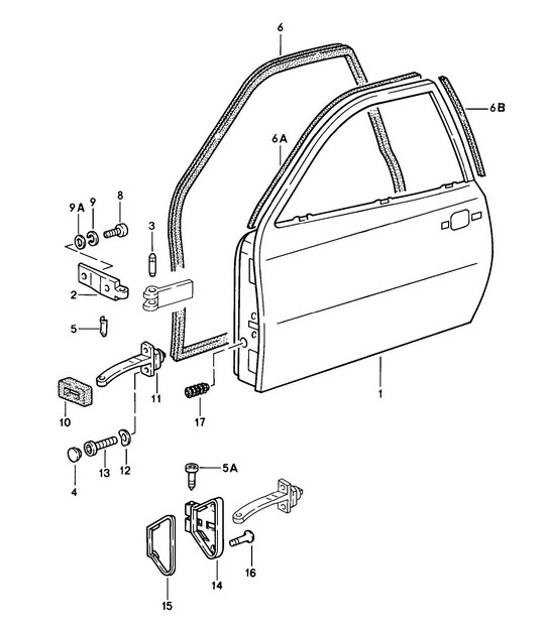 Diagram 804-000 Porsche 928 (1978-1995) 