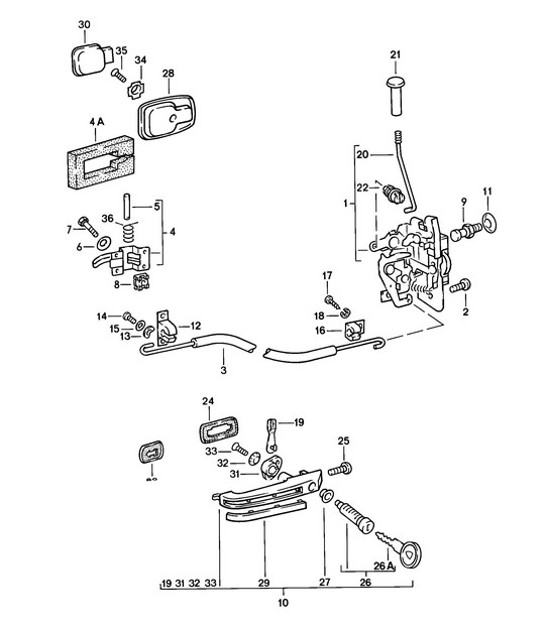 Diagram 804-005 Porsche Cayenne 92A (958) 2010-2017 Body