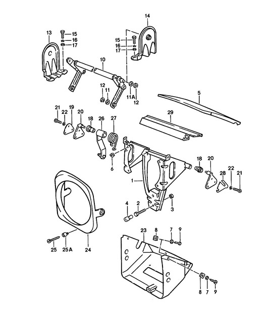 Pop-up headlight 924 1976-79