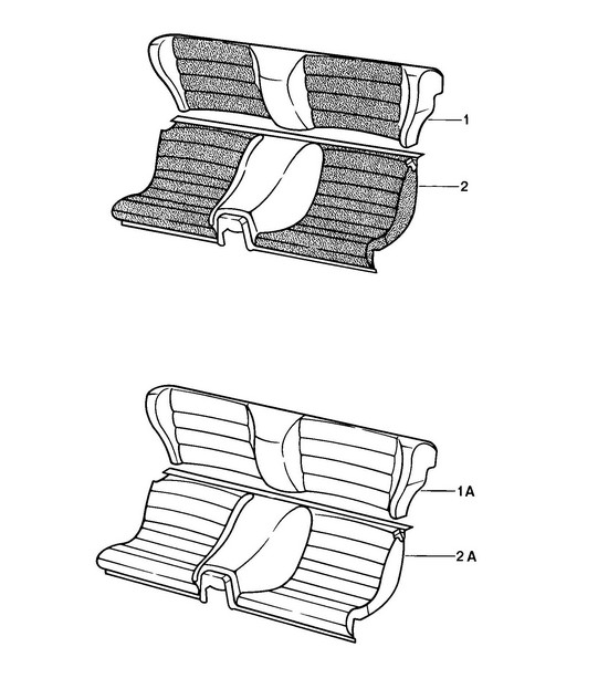 Back seat / Complete  924 1976-79
