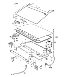 Lifting roof (M650) 924 1976-79