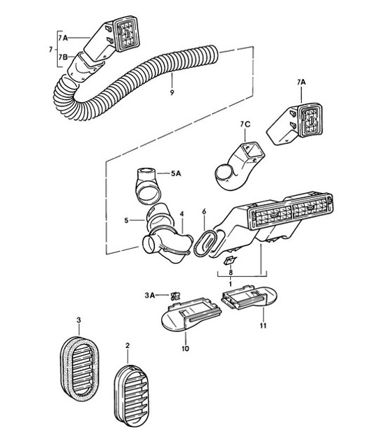Diagram 813-005 Porsche 924 (1977-1988) Body