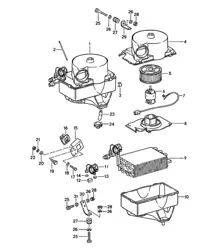 Evaporator / Right Hand Drive (M573 Air conditioner) 924 1976-79