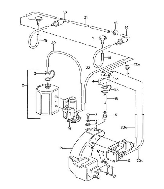 Diagram 904-010 Porsche Macan (95B) MK1 (2014-2018) Electrical equipment