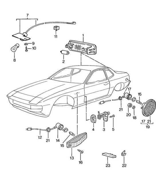 Diagram 905-015 Porsche 992 (911) MK1 2019-2024 Electrical equipment