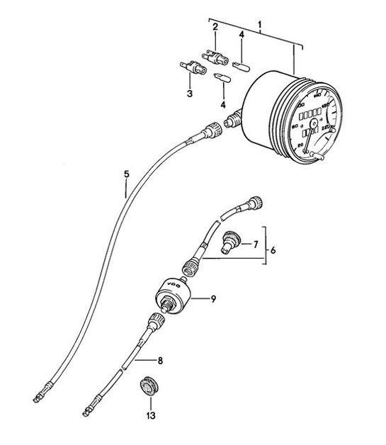 Diagram 906-010 Porsche Boxster 987 MKII 2.9L 2009-12 Electrical equipment