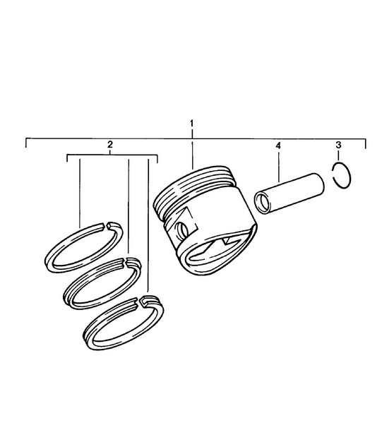 Piston / Piston rings 924 1980 - 1985