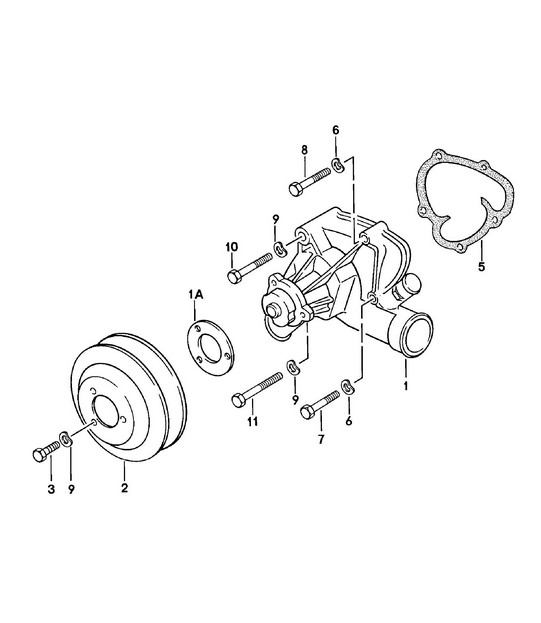Water pump 924 1980 - 1985