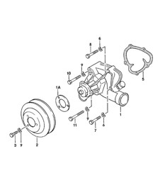 Water pump 924 1980 - 1985