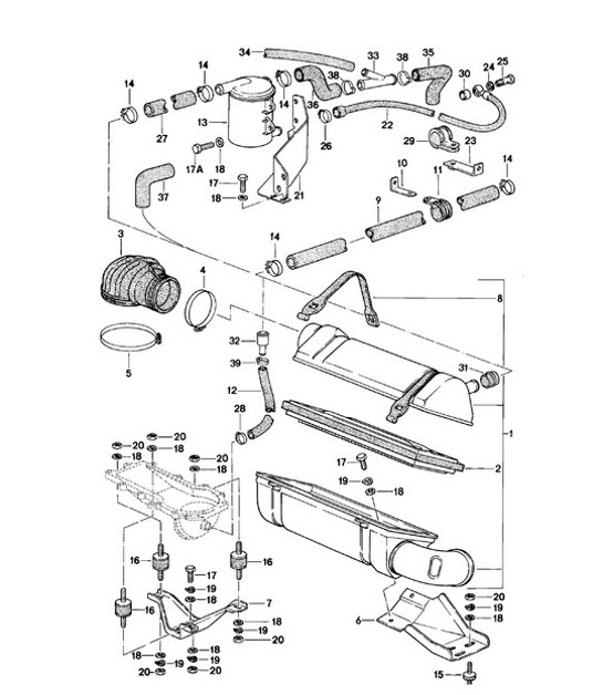 Diagram 106-005 Porsche Cayman 718C (982C) 2017>> Engine