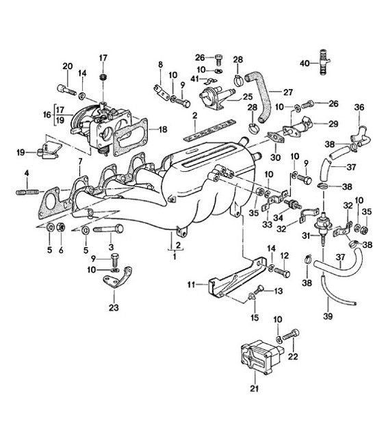 Diagram 107-020 Porsche Cayman 987C / 981C (2005-2016) Engine