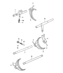 Shift rods / Shift forks / Manual transmission - G31.01/02/03 - 924 TURBO / GT 1980- 1985