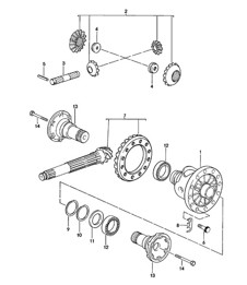Differential / Manual transmission - G31.01/02/03 - 924 TURBO / GT 1980 -1985