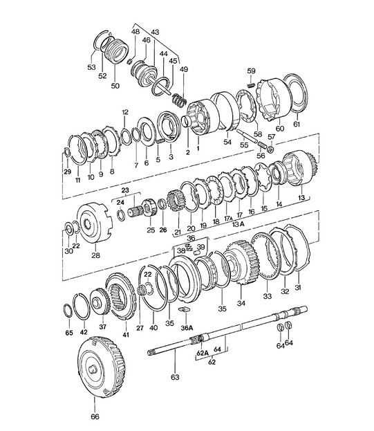 Transmission parts - Automatic transmission - 924 1980 - 1985