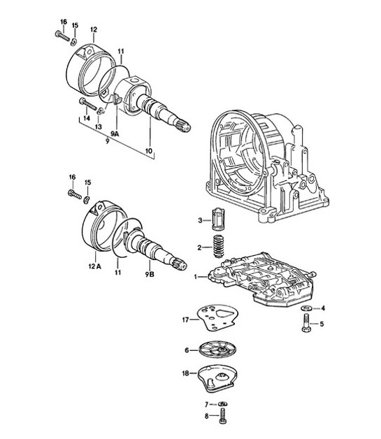 Diagram 310-005 Porsche Boxster 987 S 3.2/3.4L 2005-08/08 Transmission