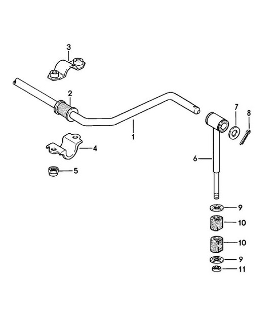 Diagram 402-005 Porsche Macan (95B) MK1 (2014-2018) Front Axle, Steering 