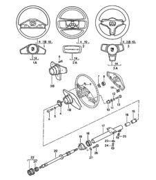 Steering wheel / Steering column 924 1980 - 1985
