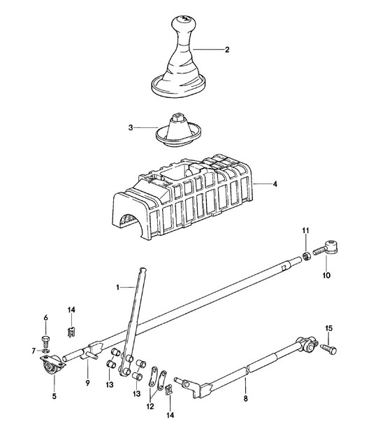 Shift mechanism - Manual transmission (EC: G31.01/02/03) - 924 1980 - 1985