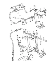Brake / Clutch / Pedals - Left-Hand Drive (RHD) - 924 1980 - 1985