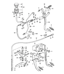 Brake / Clutch / Pedals - Right-Hand Drive (RHD) - 924 1980 - 1985