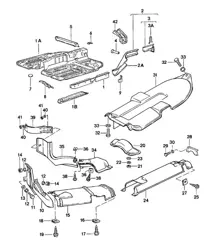 Side member / Heat shield 924 1980 - 1985