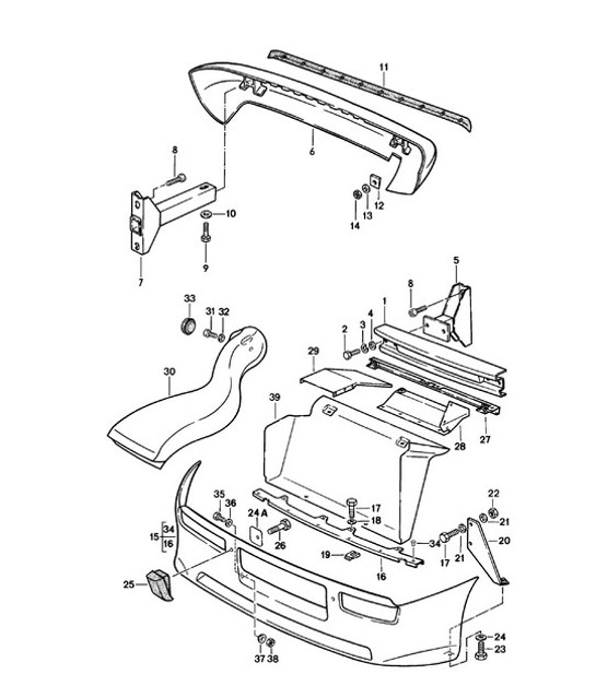Diagram 802-010 Porsche 356 (1950-1965) Body