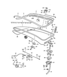 Rear lid with Rear spoiler 924 1980 - 1985