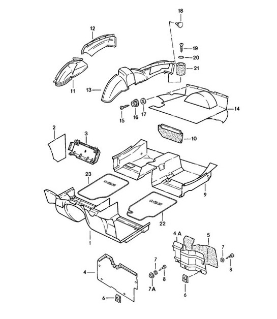 Diagram 807-001 Porsche Macan (95B) MK1 (2014-2018) Body