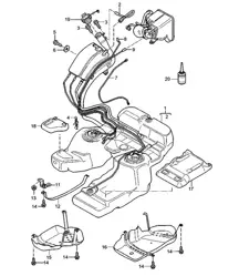 Fuel tank with Accessories Cayenne 9PA (955) 2003-06