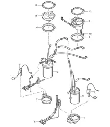 Fuel tank / Fuel pump / Venturi tube Cayenne 9PA (955) 2003-06