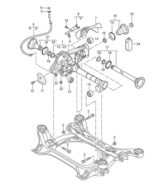 Diagram 305-10 Porsche 992 (911) MK2 2024>> 