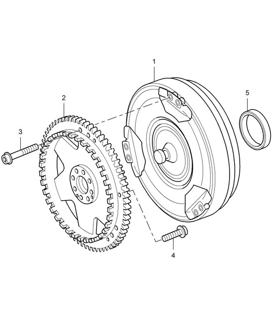 Tiptronic / Torque converter / Drive plate (PR:G0R, Tiptronic S) Cayenne 9PA (955) 2003-06