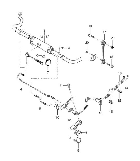 Diagram 402-06 Porsche 991 (911) MK1 2012-2016 Front Axle, Steering 