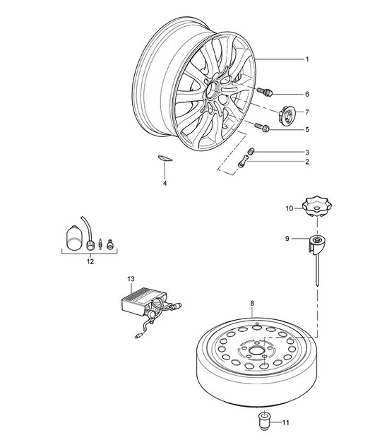 Wheels Cayenne 9PA (955) 2003-06
