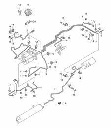 Level adjustment /  Lines (PR:1BK, PASM) Cayenne 9PA (955) 2003-06
