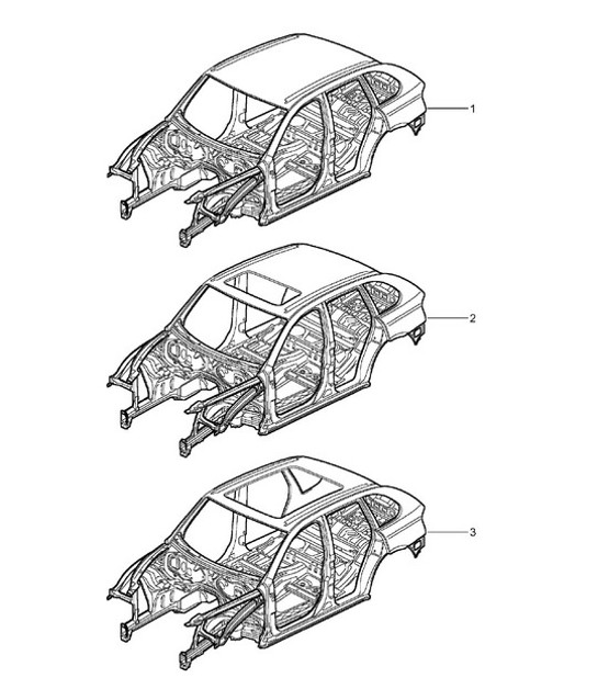 Diagram 801-00 Porsche Panamera 971 MK2 (2021-2023) 