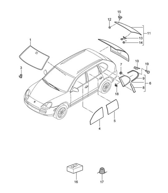 Diagram 805-00 Porsche 991 (911) MK2 2016-2019 Body