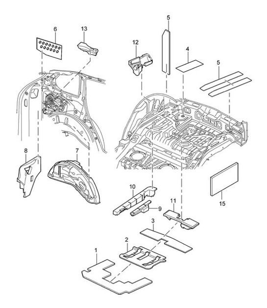 Diagram 807-40 Porsche Cayman 987C / 981C (2005-2016) Body