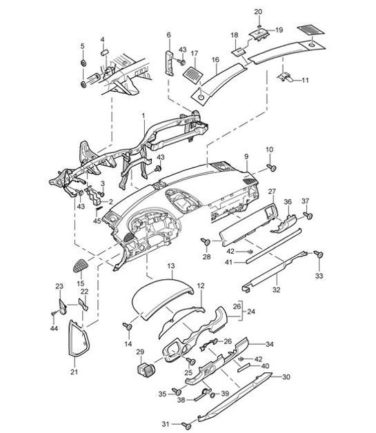 Diagram 809-00 Porsche Macan (95B) MK1 (2014-2018) Body