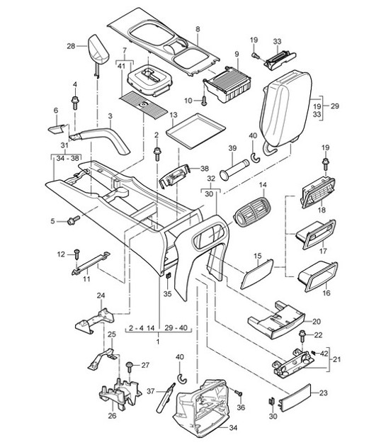 Diagram 809-15 Porsche 997 (911) MK1 2005-2008 Body
