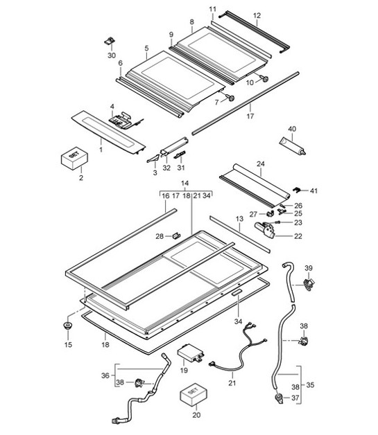 Diagram 811-05 Porsche 997 (911) MK1 2005-2008 Body