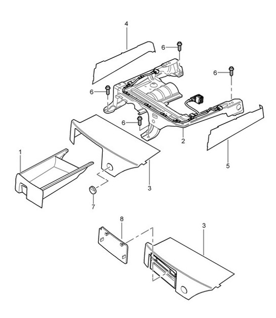 Diagram 817-05 Porsche Cayman 987C / 981C (2005-2016) Body