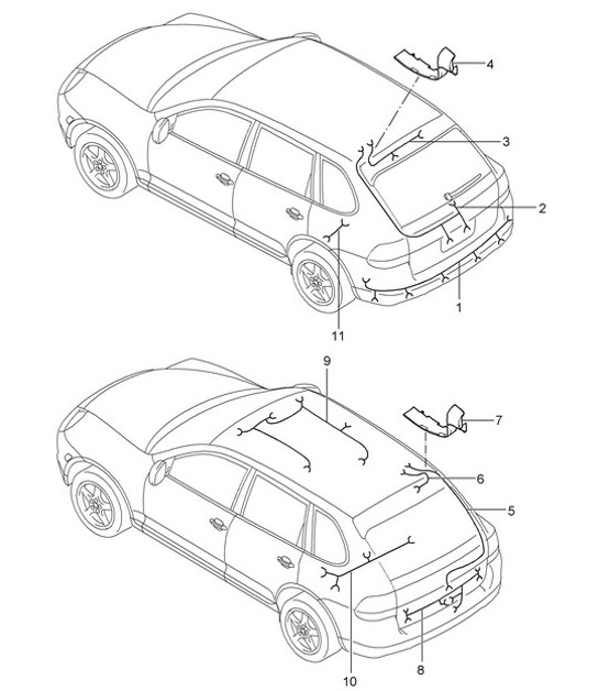 Diagram 902-20 Porsche Macan (95B) MK1 (2014-2018) Electrical equipment
