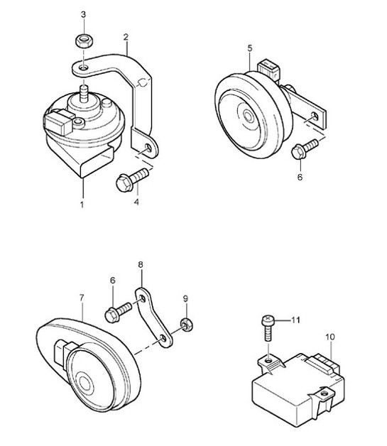 Diagram 903-00 Porsche Macan (95B) MK1 (2014-2018) Electrical equipment