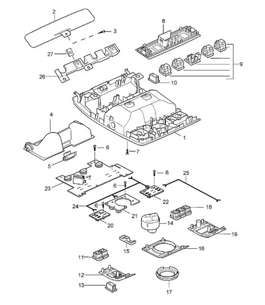 Diagram 903-06 Porsche Cayman 718C (982C) 2017>> Electrical equipment